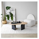 Hanah home sto za dnevnu sobu melted sapphire oak black | ePonuda.com
