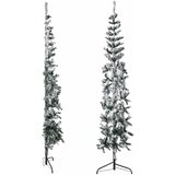  Tanka umjetna polovica božićnog drvca sa snijegom 240 cm | shoptok.hr