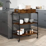  Kuhinjska kolica boja hrasta 81,5x41x92,5 cm konstruirano drvo | Eponuda.com