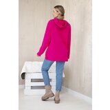 Kesi Tunic with zipper on hood Oversize fuchsia | Shoptok.si