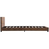  Okvir za krevet od umjetne brušene kože smeđi 100 x 200 cm | shoptok.hr