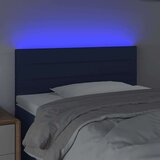  Posteljno vzglavje modro 100x5x78/88 cm blago | Shoptok.si