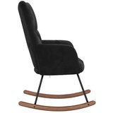  Gugalni stol črn žamet, (20702236) | Shoptok.si