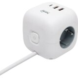 Home Produžni kabl, 3 utičnice, 2 x USB A, 1 x USB C, 1.5 met. - CUBE2 | shoptok.hr