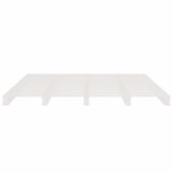  Krevet od paleta bijeli 140 x 190 cm od masivne borovine | shoptok.hr