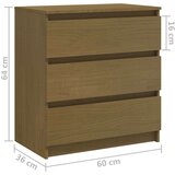 vidaXL noćni ormarić smeđa boja meda 60x36x64 cm od masivne borovine | shoptok.hr