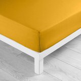 Douceur d intérieur Žuta pamučna plahta s gumom 180x200 cm Lina – Cijene
