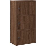 Maison Chic Knjižna omara - Knjižni regal rjavi hrast 40x24x77 cm inženirski les, (21726337) | Shoptok.si