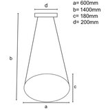  LED prigušiva luster na sajli LED/70W/230V 3000-6500K crna + daljinski upravljač | Eponuda.com
