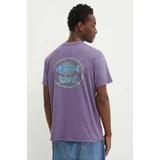 Billabong Bombažna kratka majica BONEZ moška, vijolična barva, ABYZT02405