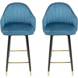  INLEA bar stolica, set od 2 komada, LUVEX - plava | shoptok.hr