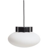 Kave Home Bela/črna kovinska viseča svetilka s steklenim senčilom ø 26 cm Idela – | Shoptok.si