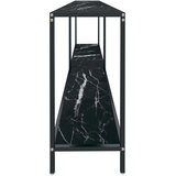  Konzolni stol crni 200 x 35 x 75,5 cm od kaljenog stakla | Eponuda.ba