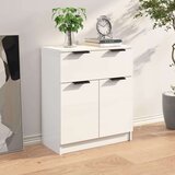  Komoda sjajna bijela 60x30x70 cm od konstruiranog drva | shoptok.hr