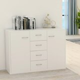 vidaXL Komoda bijela 88 x 30 x 65 cm od konstruiranog drva Cijene