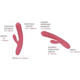 Svakom - Avery Powerful Thrusting Vibrator Strawberry Pink | shoptok.hr