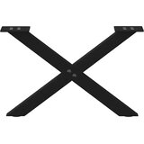 Noge za klub stolić u obliku slova X, 2 kom, crne, 60 x (30-31) cm, čelik | shoptok.hr