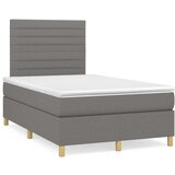 Krevet box spring s madracem tamnosivi 120 x 190 cm tkanina | shoptok.hr