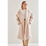 Bianco Lucci Women's Long Boucle Cachet Coat 8087 | Shoptok.si