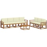  Set vanjskih sofa 8 kom. Prirodna i krem | shoptok.hr