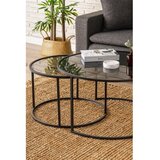 Hanah home Sto za dnevnu sobu Tokyo 80 Black Fume