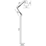 Brilagi Fleksibilna podna lampa TASKER 1xE27/60W/230V 184 cm bež | Eponuda.com
