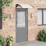 Nadstrešnica za vrata crna i prozirna 200 x 75 cm PC Cijene