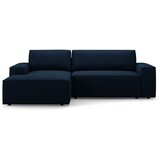 Micadoni Tamno plava sklopiva kutna garnitura od bouclé tkanine (s lijevim kutom) Jodie – Home | shoptok.hr