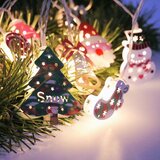 Molarem Home Božićne LED lampice na baterije – 10 svjetala s toplo bijelim svjetlom, 2,20 m | shoptok.hr