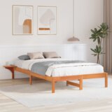  Krevet s okvirima i noćnim ormarićima Smeđa 135 x 190 cm | shoptok.hr