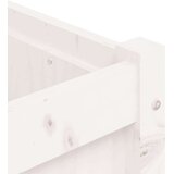  Vrtno cvetlično korito belo 180x50x50 cm trdna borovina | Shoptok.si