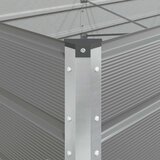  Sadilica Svijetlo siva 385 x 100 x 75 cm Cinkani čelik | shoptok.hr