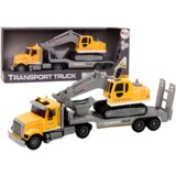 Lean_Toys Rumeni tovornjak Lora z bagrom Cene