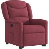  Naslonjač na podizanje od tkanine crvena boja vina | shoptok.hr