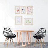 LEMON Set trpezarijskih plastičnih stolica 4 kom Skandi crna 25-KS009SET | Eponuda.com