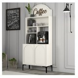 Hanah home komoda lyon 80 - cream, black creamblack coffee bar cabinet | Eponuda.com