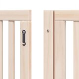 vidaXL Vrata za pse s vratašcima 6 panela sklopiva 480 cm drvo topole | shoptok.hr