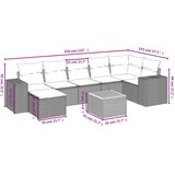  8-dijelni set vrtnih sofa od poliratana s jastucima crni | shoptok.hr