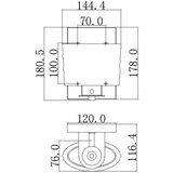 Elstead Lighting Elstead Seaview Stenska svetilka z 1 lučjo - polirano kromirano površino, G9, (22099333) | Shoptok.si