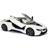  Licencirani avto na daljinsko upravljanje BMW i8 Rastar 1:14 z avtomatskimi vrati - bela | Shoptok.si