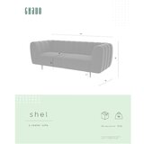 Ghado Svetlo siva sedežna garnitura 210 cm Shel – | Shoptok.si