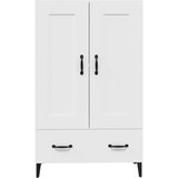  Visoka komoda bijela 70 x 31 x 115 cm od konstruiranog drva | Eponuda.com