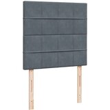 Box spring krevet s madracem tamnosivi 80 x 200 cm baršunasti | shoptok.hr