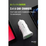 BAVIN auto punjač 2XUSB-A 2,4A bela | ePonuda.com