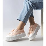 Gemre Pink fabric platform sneakers Mallus | shoptok.hr