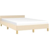  Okvir kreveta bez madraca krem 120x190 cm od tkanine | shoptok.hr