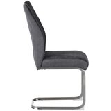 XORA nihajni stol, kovina, tekstil siva | Shoptok.si