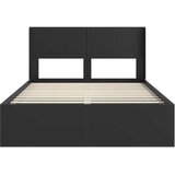  Okvir za krevet s pohranom i uzglavljem Crna 135 x 190 cm - Crna 135 x 190 cm | shoptok.hr