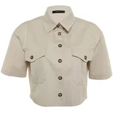 Trendyol Stone Pocket Detailed Shirt