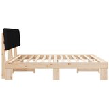  Krevetni okvir s tapiciranim uzglavljem Crna 200 x 200 cm | shoptok.hr